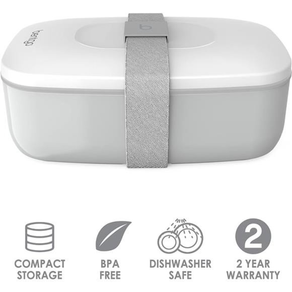 All-in-One Stackable Bento Lunch Box Gray - Picture 2 of 5